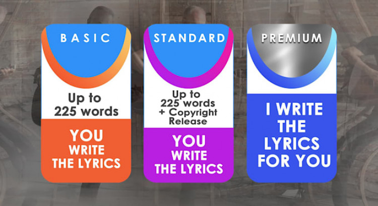 I will be your pro award winning songwriter for any occasion