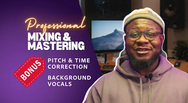 I will do your vocal pitch and time correction, mixing, mastering