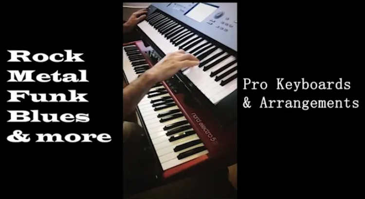 I will will record pro keyboards for your rock, metal, blues, funk song