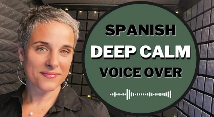 I will record a deep calm female spanish voice over