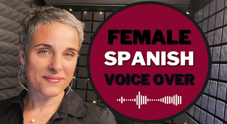 I will record a professional female spanish voice over