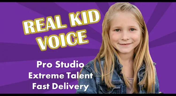 I will record a professional, american girl kid voice over