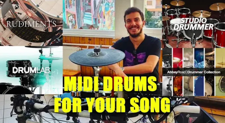 I will write and record drums for your song in midi format