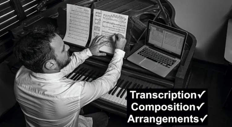 I will transcribe, compose, arrange into sheet music or tab