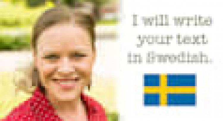 I will write your content, article or blog post in swedish