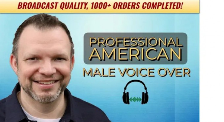I will do a professional american male voice over