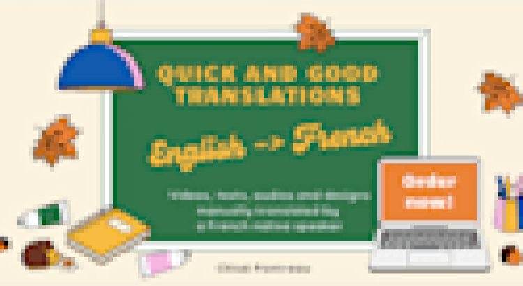 I will translate your english copy into a perfectly correct french text