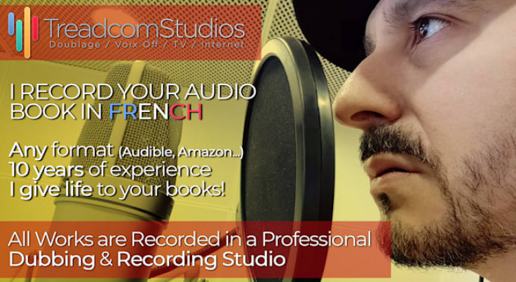 I will record your audio book in french in a professional recording studio