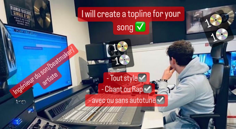 I will create a topline for your song