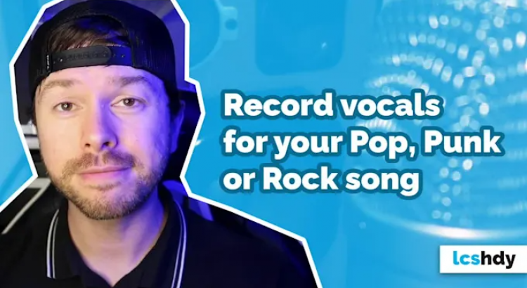 I will record vocals for your pop, punk or rock song