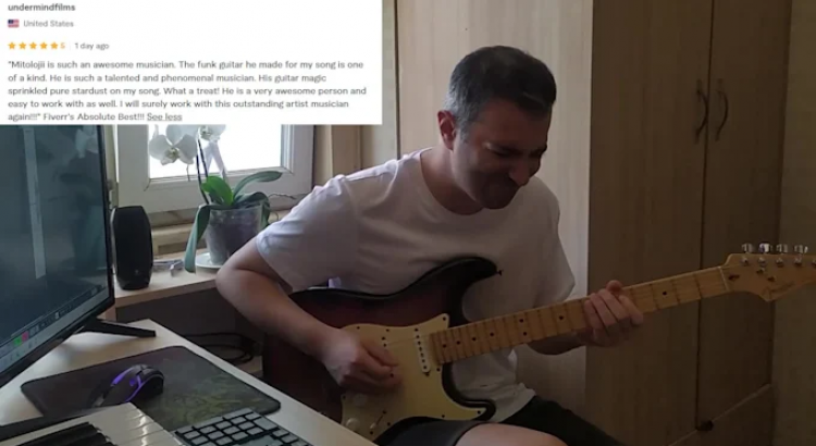 I will record amazing tasty funk pop and disco guitar for you