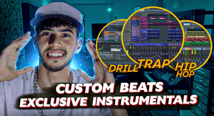 I will make a custom trap, rap or hip hop beat in 12 hours or less