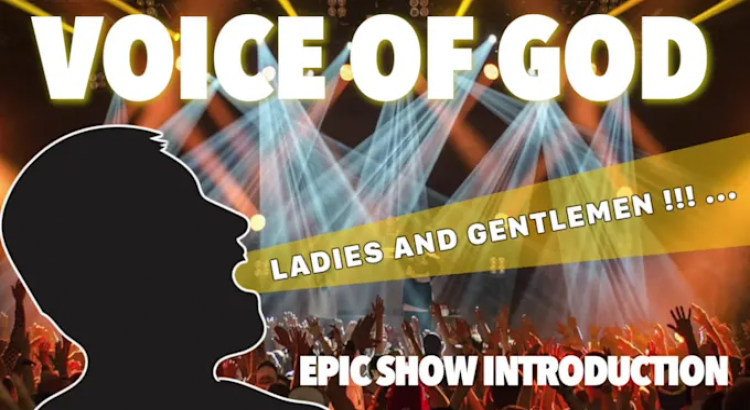 I will voice an epic british TV announcer with the x factor